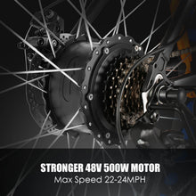 Cargar imagen en el visor de la galería, BICICLETA ELECTRICA RECREATIVA - MARCA ANCHEER - RUEDA 26 PULGADAS DE LLANTA ANCHA - AMA5875