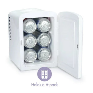 Mini-Refrigerador Marca Chiller - Capacidad 6 Latas