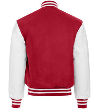 Cargar imagen en el visor de la galería, CHAMARRA DE LANA CON MANGAS DE MATERIAL VINILO - HOLLOWEY - AWARD JACKET
