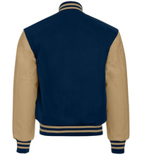 Cargar imagen en el visor de la galería, CHAMARRA DE LANA CON MANGAS DE MATERIAL VINILO - HOLLOWEY - AWARD JACKET
