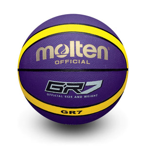 Molten - BGR Premium Rubber Basketball - Violet/Yellow