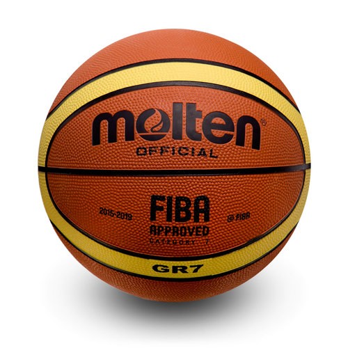 Molten - BGR Premium Rubber Basketball - Yellow/Brown