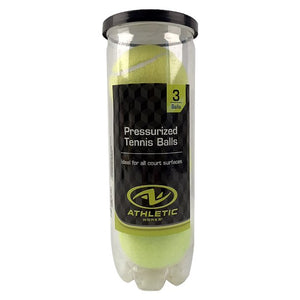 BOTE CON TRES PELOTAS DE TENNIS MARCA ATHLETIC WORKS