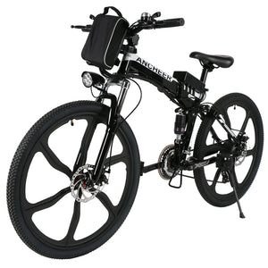 BICICLETA ELECTRICA PLEGABLE RECREATIVA - Marca Ancheer - RUEDA 26 PULGADAS - AM4142