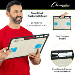 TABLERO PARA ENTRENADORES DE BASKETBALL - TAMANO EXTRA-GRANDE