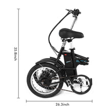 Cargar imagen en el visor de la galería, BICICLETA ELECTRICA PLEGABLE RECREATIVA - MARCA ANCHEER - RUEDA 16 PULGADAS-AMA5639
